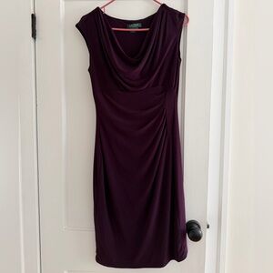 Ralph Lauren Purple Midi Dress